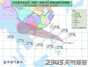 13号台风最新动向走势图发布，路径偏北概率增大，沿海地区需严阵以待